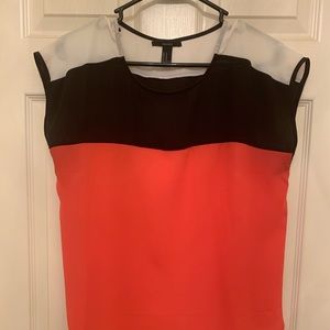 Cap Sleeve Color Block Top